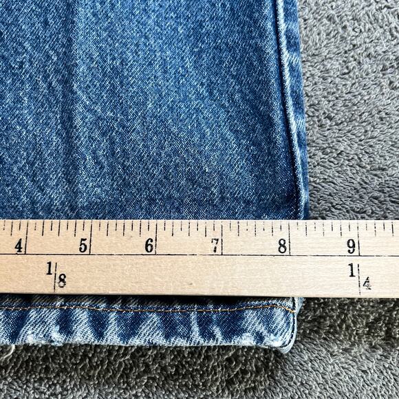 Vintage Levi's 505 Jeans Mens 36X29 Medium Wash Denim Straight Red Batwing 90s - Picture 12 of 13